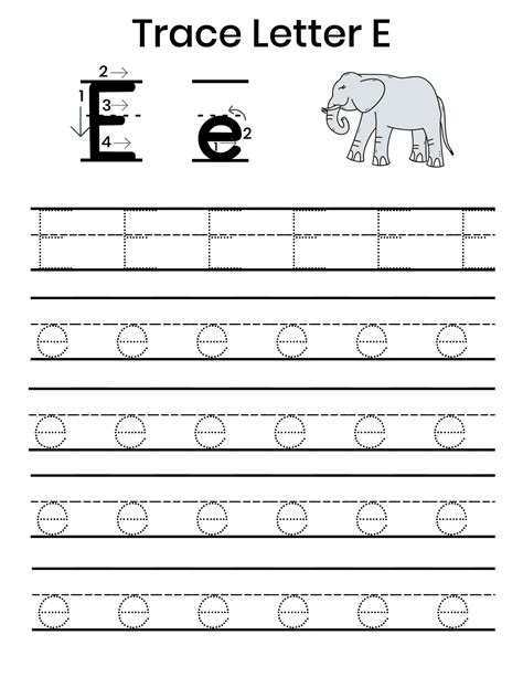 Free Printable Letter E Worksheets For Preschoolers