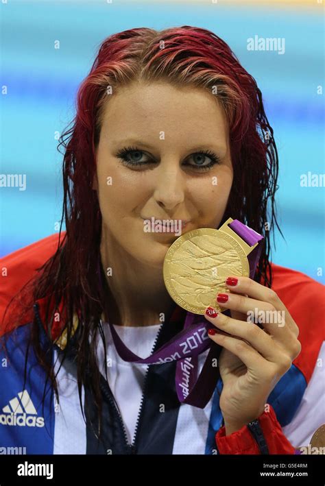 Great Britains Jessica Jane Applegate With Her Gold Medal Following Victory In The Womens 200m