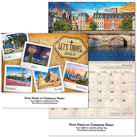 Lets Travel Wall Calendar Garrett Specialties