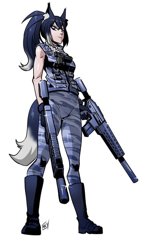 Wolf Girl Soldier By Kukuruyoart On Deviantart