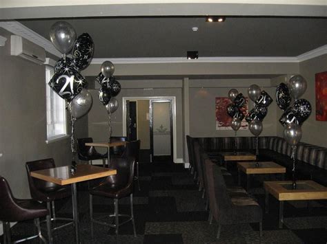 Table Centerpieces 21st Birthday Balloons Elegant Sparkles Swirls