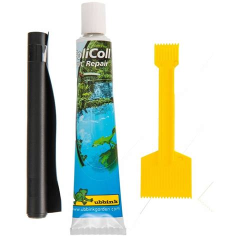 If you find the hole then well done, now it's time to fix it. Ubbink Three Piece Pond Liner Repair Kit FoliColl 50 mL ...