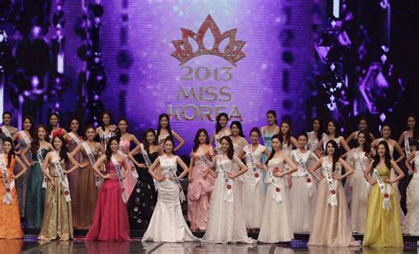 Contestants Perform Onstage During The Miss Korea Beauty Pageant