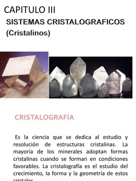 Capitulo Iii Sistemas Cristalograficos Cristalinos 1