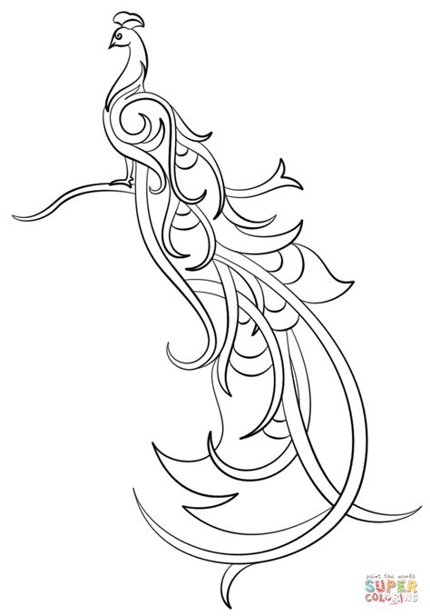 Https://tommynaija.com/coloring Page/abstract Peacock Coloring Pages