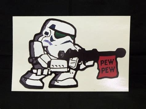 Star Wars Pew Pew Decal Stormtrooper Pew Pew Sticker