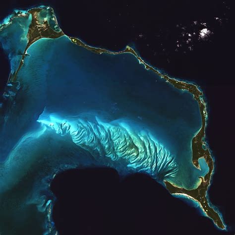 The Bahamas Eleuthera Satellite Image Bahamas Caribbean Aerial Map