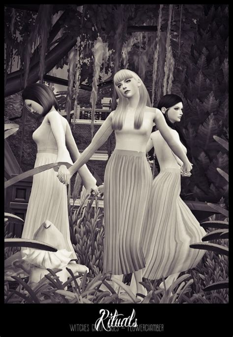 Flower Chamber Rituals Witches Group Poses Sims 4 Downloads
