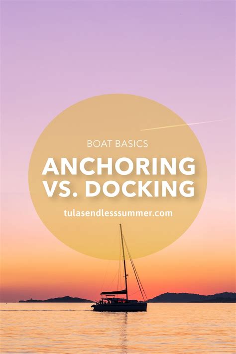 Anchoring Vs Docking Which Is Best In This Vlog We Talk About The