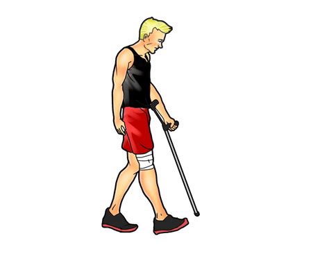 After Acl Surgery When Can I Walk Walking With One Crutch