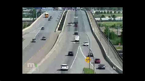 Southbound Up Grain Train At St Paul Mn On Mndot Traffic Cameras Youtube