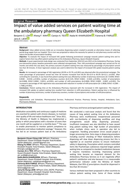 Pharmacy value added services guideline. Value Added Services In Hospital Pharmacy - PharmacyWalls