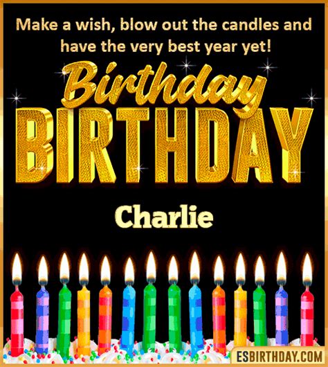 Happy Birthday Charlie  🎂 Images Animated Wishes 28 S