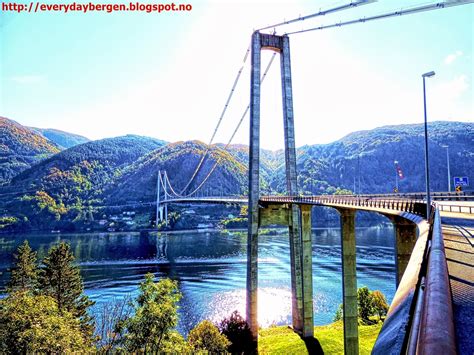 Plan your next hike or cycling adventure to one of the 18 top attractions. Osterøy bridge in HDR
