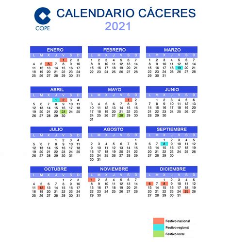 Calendario 2021