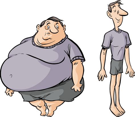 Weight Loss Success Sudden Weight Loss Cartoon Clipart Full Size