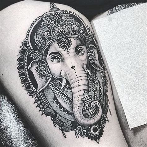 30 Indian Elephant Tattoos Symbolism And Design Ideas Art And