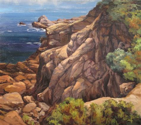 A Painting A Day By Laura Wambsgans Rocky Cliff