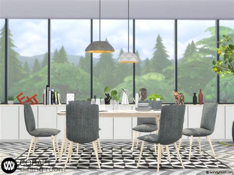 Cobalt Dining Room By Wondymoon At Tsr Sims 4 Updates