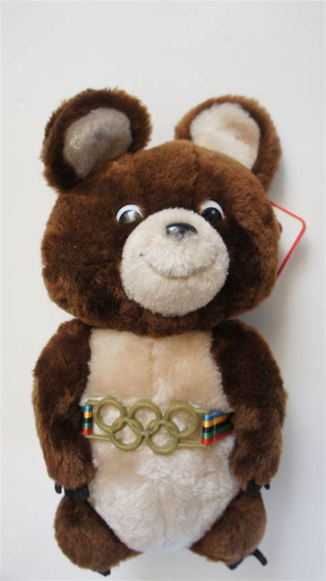 Misha Bear Mascot Of The 1980 Moscow Olympic Games Etsy ミーシャ かわいい