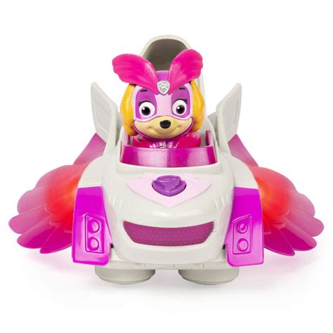 Paw Patrol Mighty Pups Charged Up Skyes Deluxe Vehicle With Lights