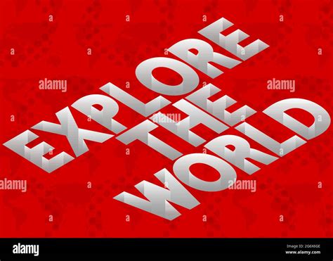 Explore The World Text Vector Banner Template Design Travel Banner