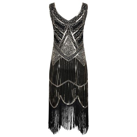 Ro Rox Great Gatsby Costume 1920 S Cocktail Party Sequin Fringe Flapper Dress Ebay