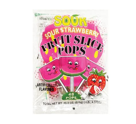 Sour Strawberry Fruit Slices Sumthin Sweet