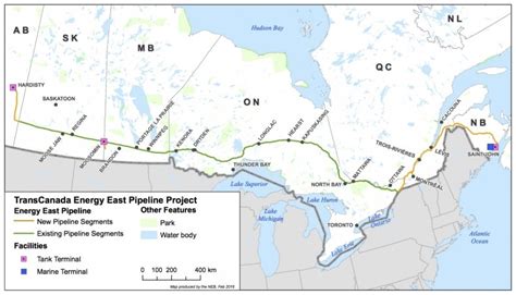 Canada Pipeline Map