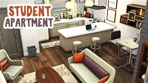 Student Apartment The Sims 4 Apartment Renovation Speed Build Youtube