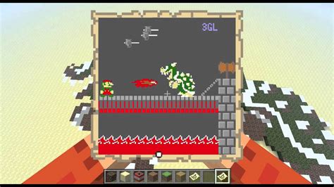 Pixel Map Art Minecraft Mario Vs Bowser Youtube