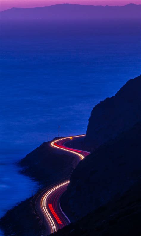 Coastal Highway At Night 4k 5k Wallpapers Hd Wallpapers Id 30225