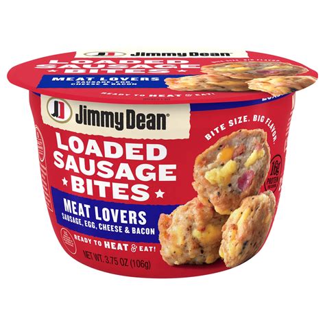 Jimmy Dean Loaded Sausage Bites Meat Lovers Shop Entrees Sides At H E B