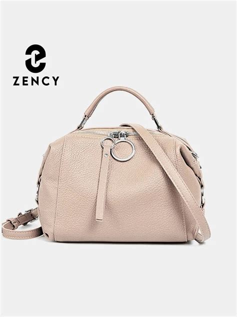 Zency Soft Genuine Leather Handbag Elegant Fashion Tassel Women