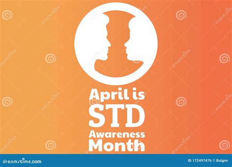 april is std awareness month concept sexually transmitted diseases