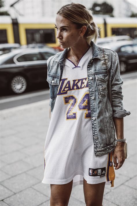 See more ideas about jersey outfit, baseball jersey outfit, baseball jerseys. lakers basketball outfit used as dress - casual cool at ...