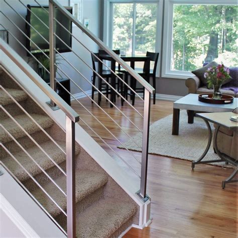 Stainless Steel Modern Stair Railing New Interior Design