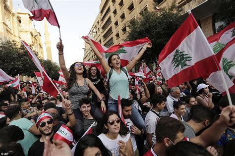 Thousands Take To Streets Of Lebanon In Protest Demanding End To
