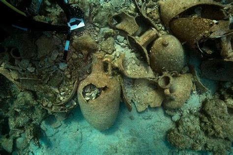Photos Multiple Ancient Shipwrecks Discovered Near Greek Island The
