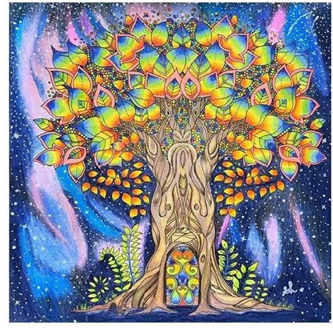 5d Diamond Painting Rainbow Leave Tree Kit Enchanted Forest Coloring