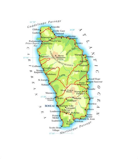 Lade dominica karte und genieße die app auf deinem iphone, ipad und ipod touch. Dominica Map • mappery
