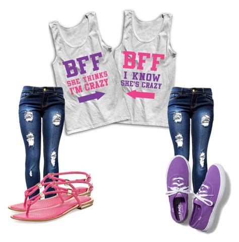 Matching Bff Outfit By Jalengomez On Polyvore Twin Outfits Teenager