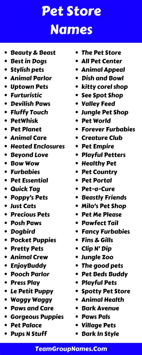 644 Pet Store Names Ideas To Help You Stand Out