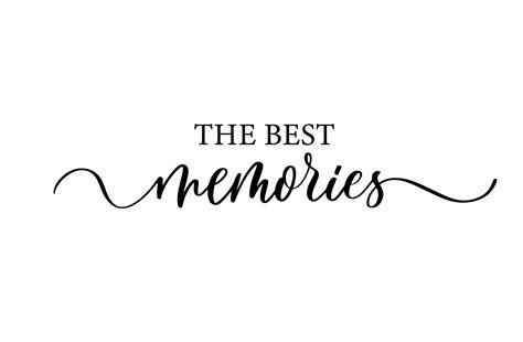 The Best Memories Modern Calligraphy Inscription Wall Art Decor