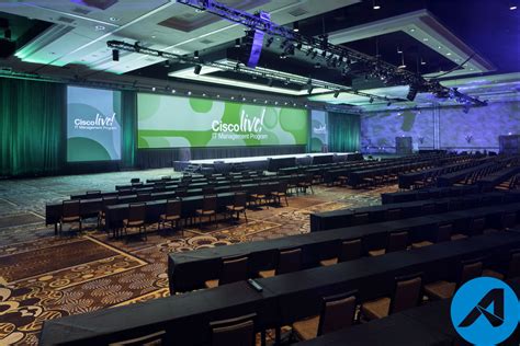 Corporate Event Stage Design Widescreen Configuration With Borderless