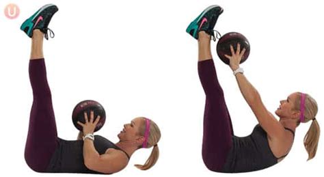 How To Do Medicine Ball Toe Touches
