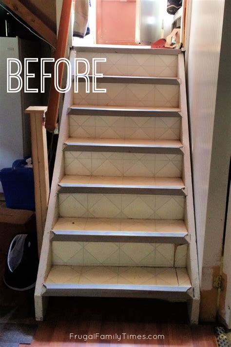 Our Magazine Worthy Diy Basement Stairs Makeover Beautiful On A