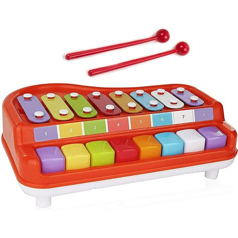 2 In 1 Xylophonepiano With Music Sheet Songbook