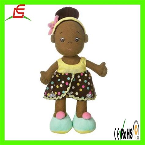 Le C1546 Factory Customized Black Doll Makerstuffed Plush Black Dolls