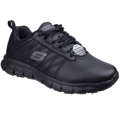 Brahma men's steel toe black work shoes, size 7.5 oil slip resistant, mnbr034011top rated seller. Skechers Sure Track Erath Womens Slip Resistant Work Shoes ...